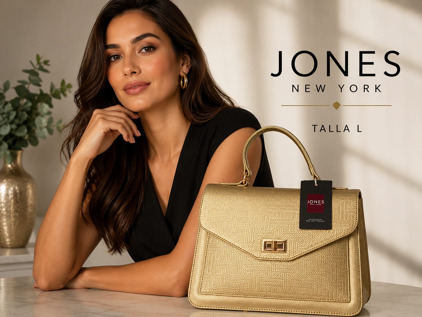 BOLSO DORADO ELEGANTE
