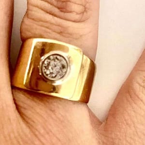 ANILLO DE ORO DE 18KL CON BRILLANTES