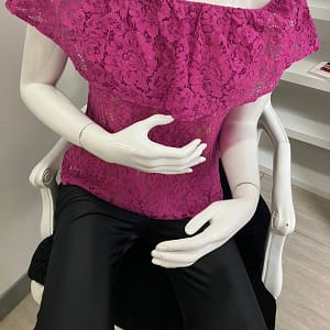 BLUSA FLOREADA FUCSIA ELIZA J TALLA M
