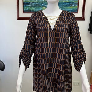 BLUSA ANIMAL PRINT MICHAEL KORS TALLA S