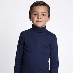 BUZO NIÑO AZUL MARINO CUELLO DE TORTUGA TALLA 12