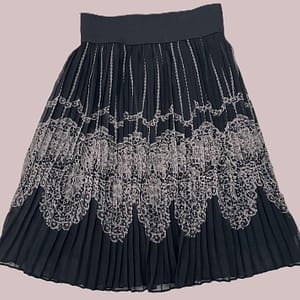 FALDA PLIZADA LAUNDRY TALLA XS CON ELASTICO CINTURA