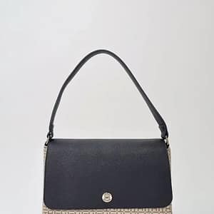CARTERA TOMMY BEIGE/NEGRO