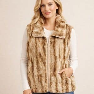 CHALECO CK BEIGE TALLA S