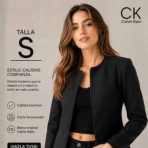 CHAQUETA TALLA S CK PLOMA