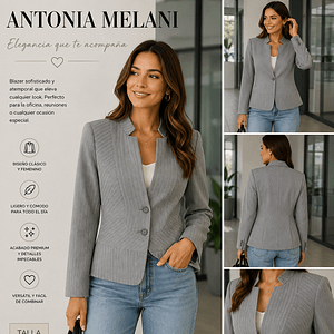 CHAQUETA ANTONIO MELANI TALLA S GRIS