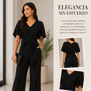 ENTERIZO NEGRO TAHARI TALLA 6