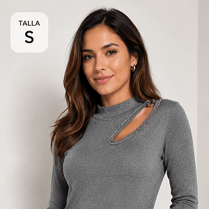 SACO TALLA S SILVER