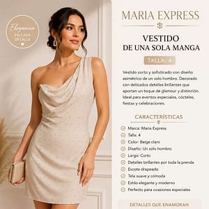 VESTIDO DE BRILLO EXPRESS TALLA 4