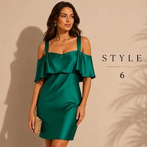 VESTIDO VERDE CORTO MARCA STYLE TALLA 6
