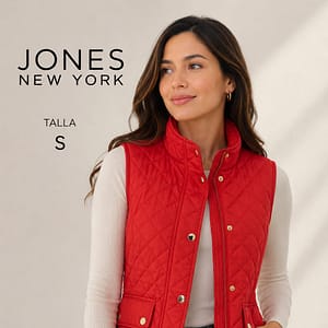 CHALECO ROJO MARCA JONES NEW YORK TALLA S