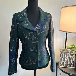 CHAQUETA TAHARI TALLA 4 VERDE