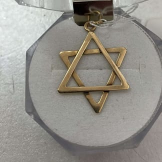 DIJE ESTRELLA DE DAVID ORO 18KL