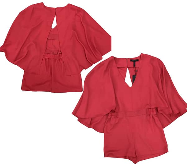 ENTERIZO SHORT BCBG TALLA S ROJO