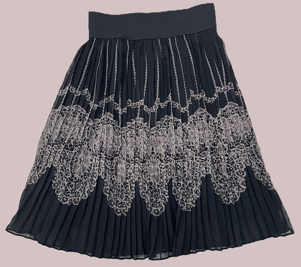 FALDA PLIZADA LAUNDRY TALLA XS CON ELASTICO CINTURA