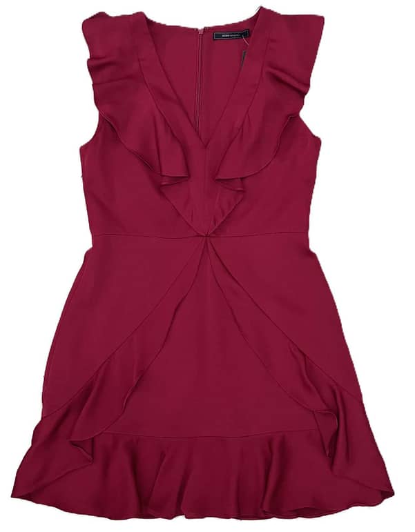 VESTIDO BCBG VINO TALLA S