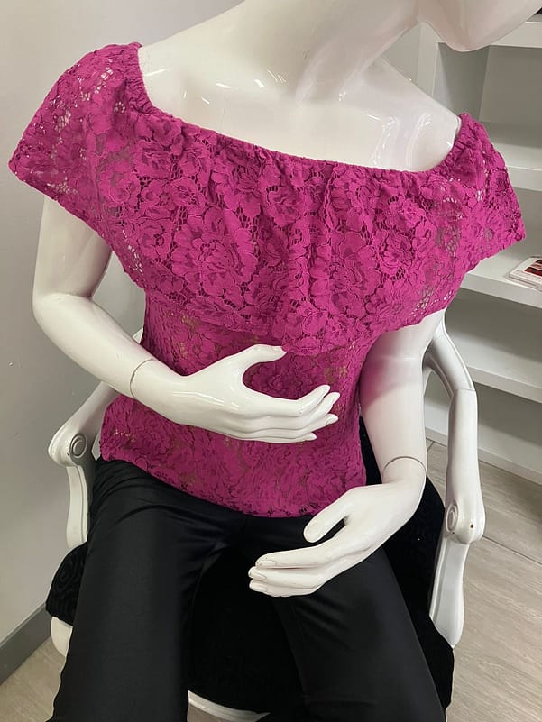 BLUSA FLOREADA FUCSIA ELIZA J TALLA M