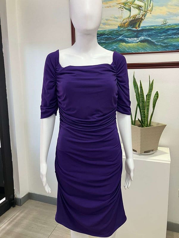 VESTIDO MORADO CALVIN KLEIN TALLA S