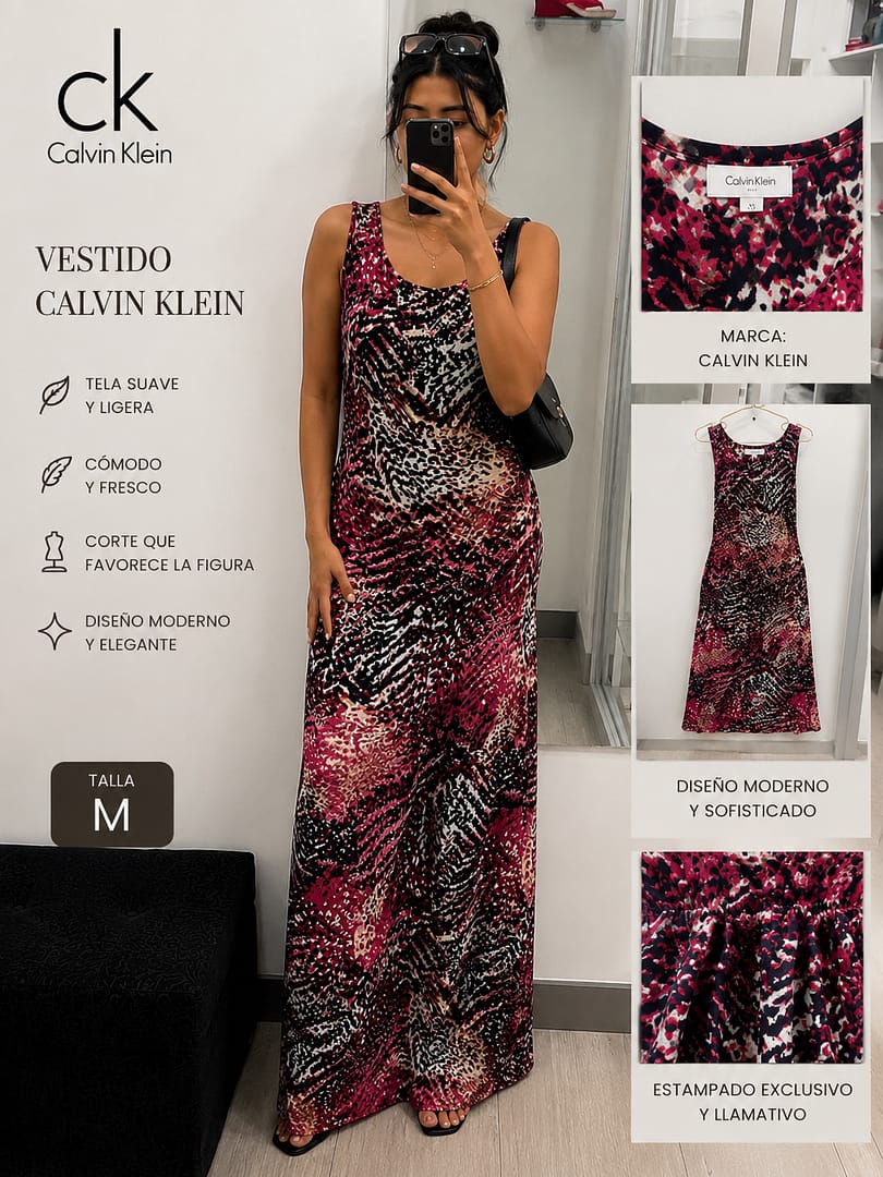 VESTIDO LARGO Y FRESCO TALLA M