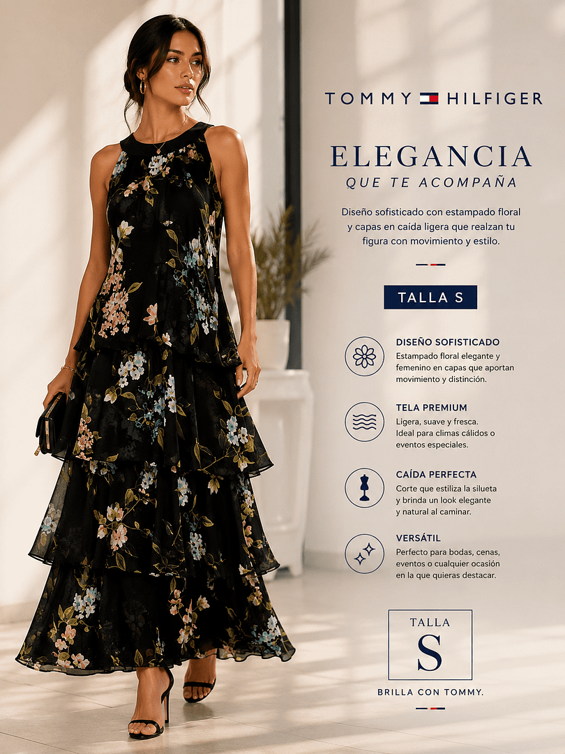 VESTIDO FLOREADO LARGO